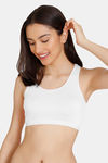 Zivame Girls Double Layered Non Wired Full Coverage Racerback Beginner Sports Bra (Pack of 2) - Multicolor — thumbnail 2